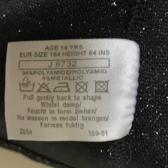 Black tank with silver shimmer - Picture 4 of 4